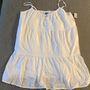 New! White dress with adjustable straps